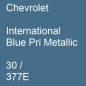 Preview: Chevrolet, International Blue Pri Metallic, 30 / 377E.